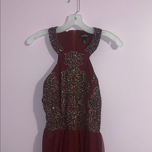 Beautiful wine colored formal dress